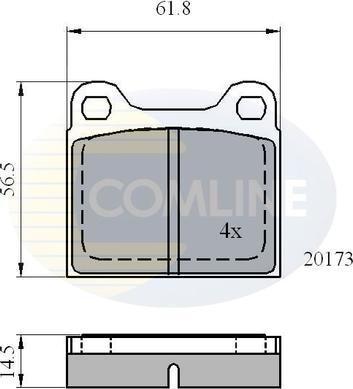 Comline CBP0731 - Set placute frana,frana disc allinparts.ro