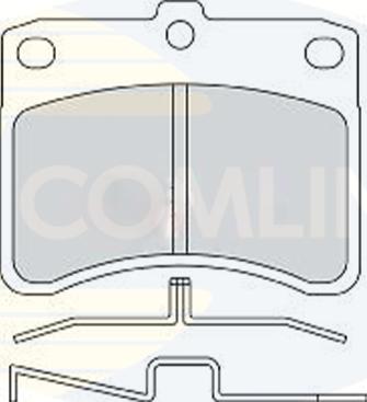 Comline CBP0770 - Set placute frana,frana disc - allinparts.ro