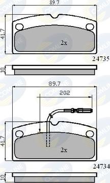 Comline CBP11796 - Set placute frana,frana disc allinparts.ro