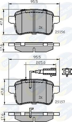 Comline CBP12103 - Set placute frana,frana disc allinparts.ro