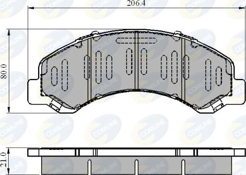 Comline CBP3919 - Set placute frana,frana disc - allinparts.ro