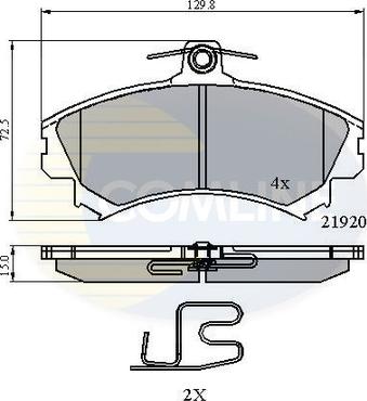 Comline CBP3462 - Set placute frana,frana disc - allinparts.ro