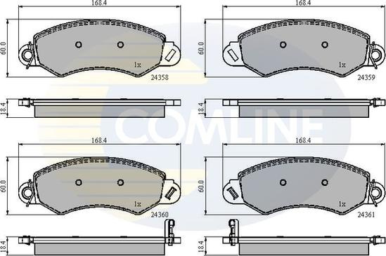 Comline CBP31544 - Set placute frana,frana disc allinparts.ro