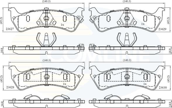 Comline CBP31015 - Set placute frana,frana disc - allinparts.ro