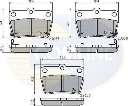 Comline CBP31134 - Set placute frana,frana disc allinparts.ro