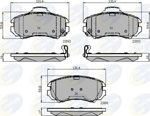 Comline CBP31774 - Set placute frana,frana disc allinparts.ro