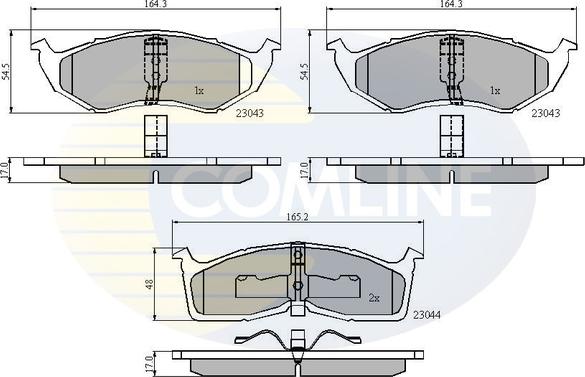 Comline CBP3850 - Set placute frana,frana disc allinparts.ro