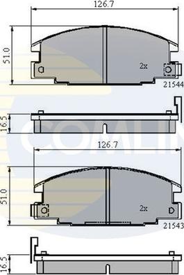 Comline CBP3322 - Set placute frana,frana disc allinparts.ro