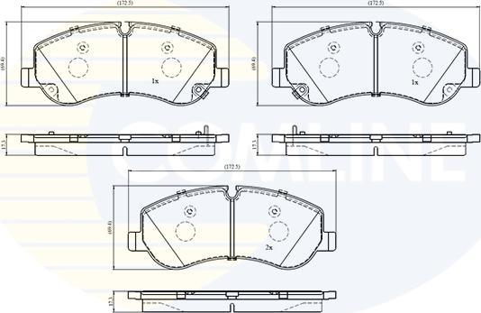 Comline CBP33789 - Set placute frana,frana disc allinparts.ro