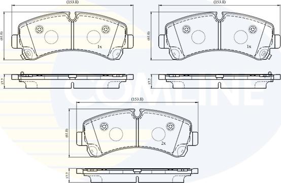 Comline CBP33787 - Set placute frana,frana disc allinparts.ro