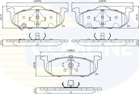 Comline CBP32692 - Set placute frana,frana disc - allinparts.ro