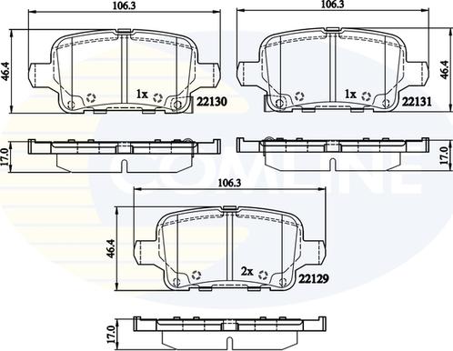 Comline CBP32307 - Set placute frana,frana disc allinparts.ro