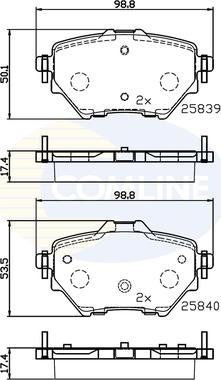 Comline CBP32234 - Set placute frana,frana disc - allinparts.ro