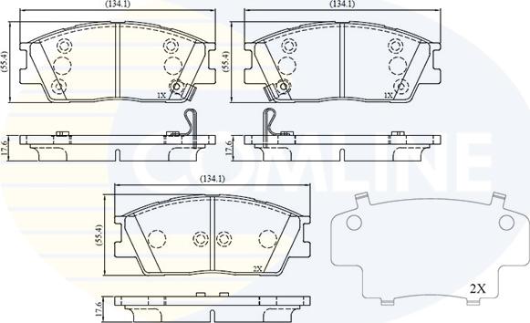 Comline CBP32781 - Set placute frana,frana disc allinparts.ro