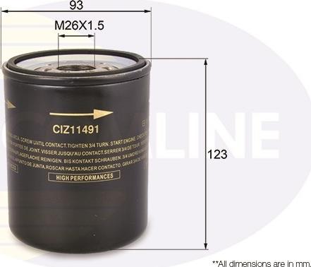 Comline CIZ11491 - Filtru ulei allinparts.ro
