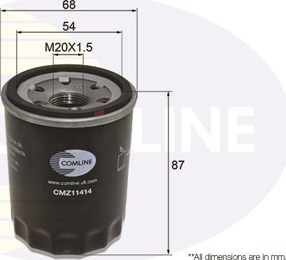 Comline CMZ11414 - Filtru ulei allinparts.ro