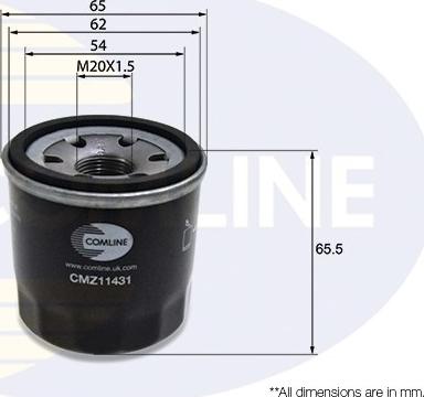 Comline CMZ11431 - Filtru ulei allinparts.ro
