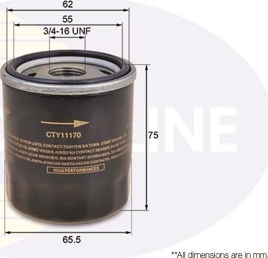 Comline CTY11170 - Filtru ulei allinparts.ro