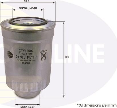 Comline CTY13003 - Filtru combustibil - allinparts.ro