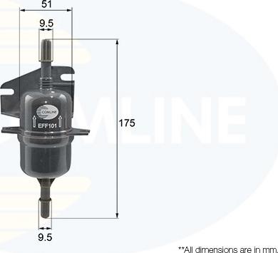Comline EFF101 - Filtru combustibil allinparts.ro