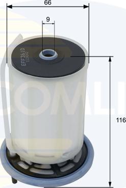 Comline EFF361D - Filtru combustibil - allinparts.ro