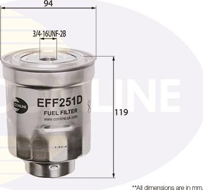 Comline EFF251D - Filtru combustibil - allinparts.ro