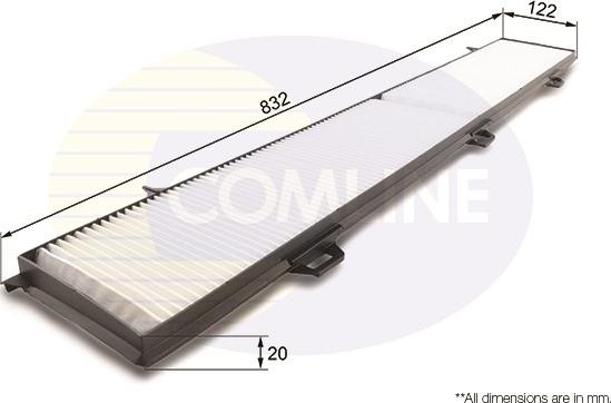 Comline EKF107 - Filtru, aer habitaclu - allinparts.ro
