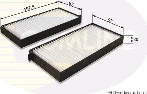 Comline EKF396-2 - Filtru, aer habitaclu allinparts.ro