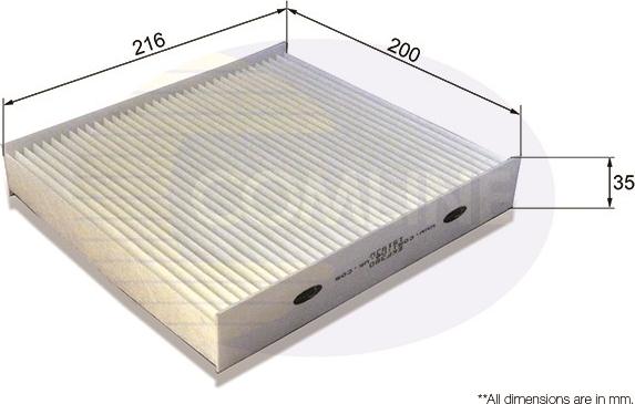 Comline EKF380 - Filtru, aer habitaclu - allinparts.ro