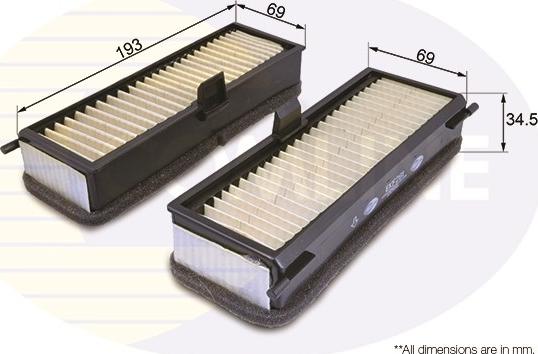 Comline EKF281 - Filtru, aer habitaclu - allinparts.ro