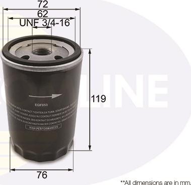 Comline EOF053 - Filtru ulei allinparts.ro