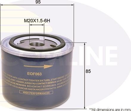 Comline EOF063 - Filtru ulei allinparts.ro