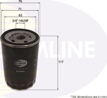 Comline EOF004 - Filtru ulei - allinparts.ro