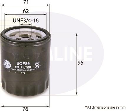 Comline EOF089 - Filtru ulei - allinparts.ro