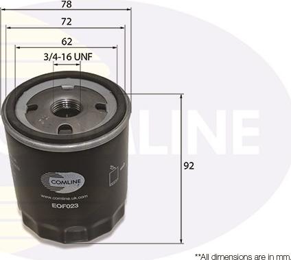 Comline EOF023 - Filtru ulei allinparts.ro