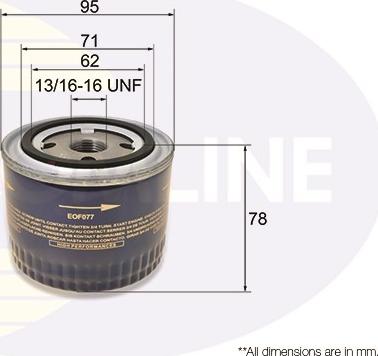 Comline EOF077 - Filtru ulei allinparts.ro