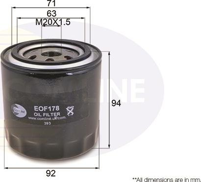 Comline EOF178 - Filtru ulei allinparts.ro