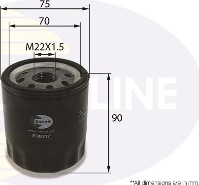 Comline EOF317 - Filtru ulei allinparts.ro