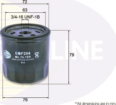 Comline EOF254 - Filtru ulei allinparts.ro