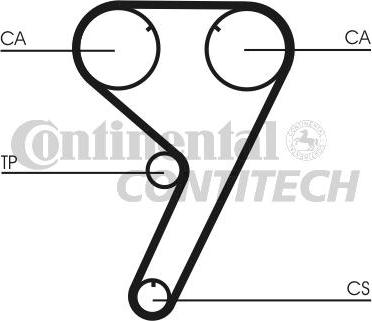 CONTINENTAL CT608K2 - Set curea de distributie - allinparts.ro