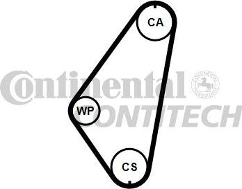 CONTINENTAL CT1002K1 - Set curea de distributie - allinparts.ro