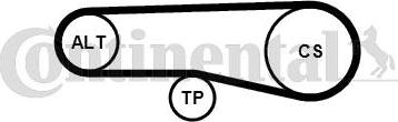 CONTINENTAL 4PK890K1 - Set curea transmisie cu caneluri - allinparts.ro