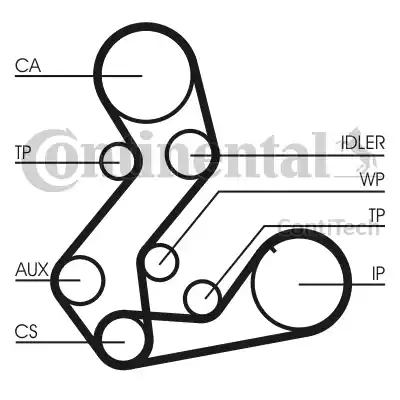 CONTINENTAL CT901(SET) - Curea de distributie allinparts.ro