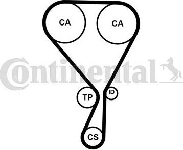 CONTINENTAL CT1188 - Curea de distributie allinparts.ro