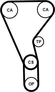CONTINENTAL CT1257K2PRO - Set curea de distributie allinparts.ro