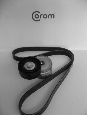 CORAM KTC1008 - Set curea transmisie cu caneluri allinparts.ro