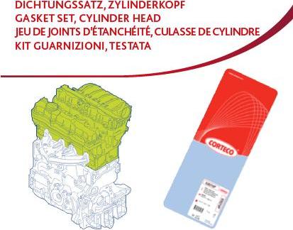 Corteco 417895P - Set garnituri, chiulasa allinparts.ro