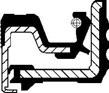 Corteco 49355230 - Simering, butuc roata allinparts.ro