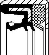 Corteco 01026332B - Simering, butuc roata - allinparts.ro