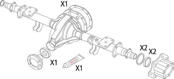 Corteco 19536195 - Set garnituri, diferential allinparts.ro